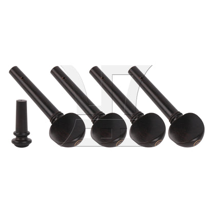 Top Model Maple wood 4/4 violin Tuning Pegs,Endpin Set