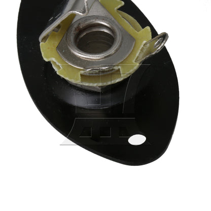 BQLZR Black Output Plate w/ Jack for Electric Guitar