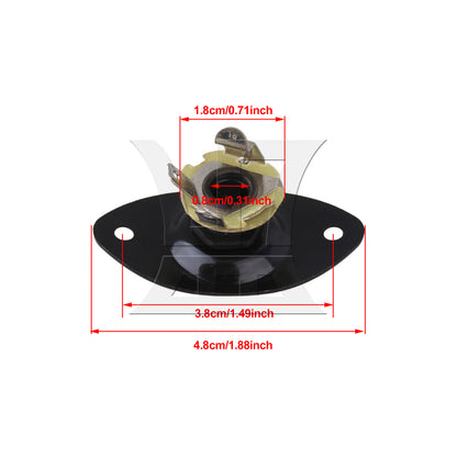 BQLZR Black Output Plate w/ Jack for Electric Guitar