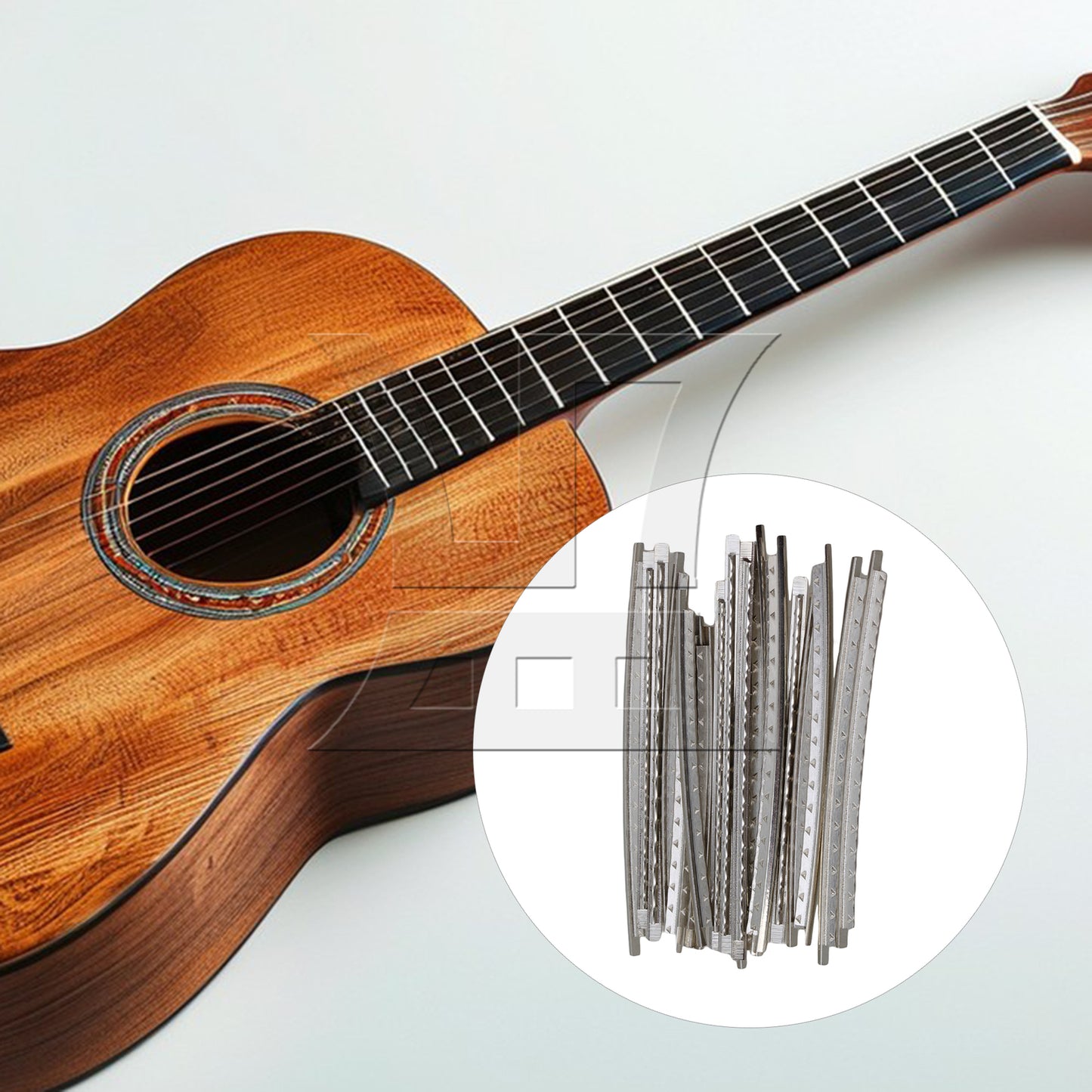 BQLZR Pack ACOUSTIC GUITAR FRET WIRE SET /20 PIECES Copper