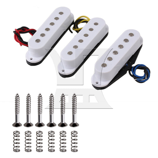 1 Set 3 White Single Coil Guitar Pickups For Guitar