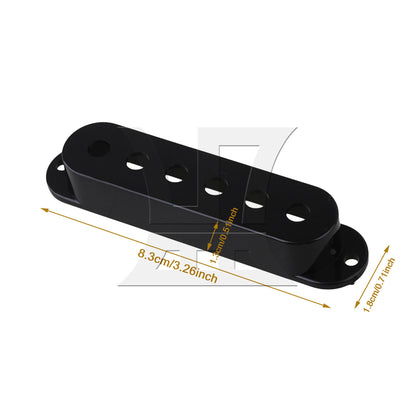 Black SET OF 3 PICKUP COVERS FOR Electric Guitar Pickup