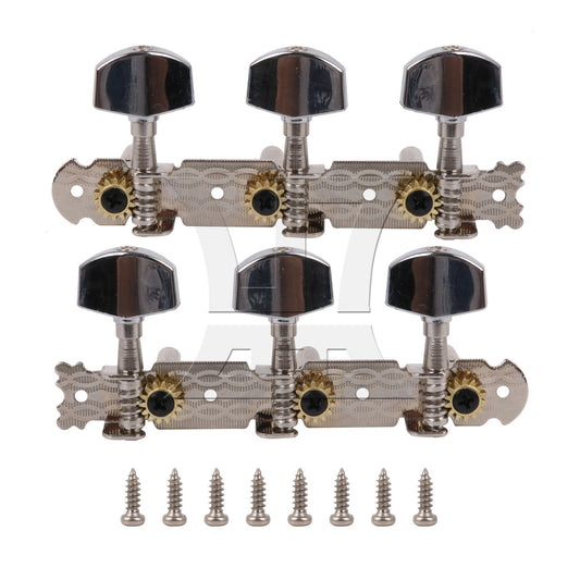 2Pieces Classical Guitar Tuning Pegs W/ Chrome tip set
