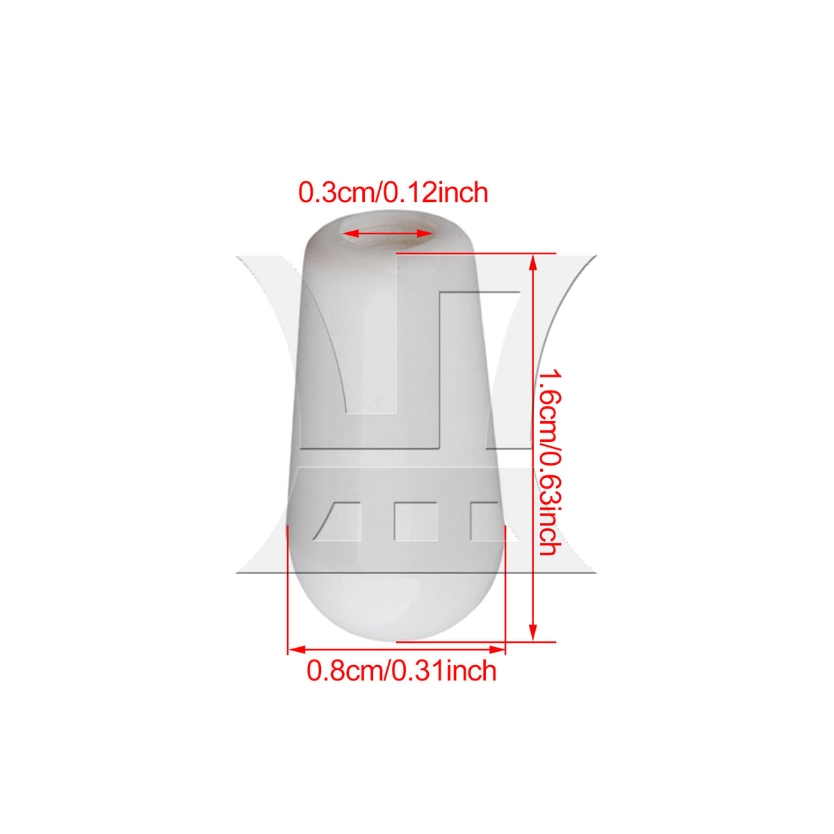 BQLZR 30 x Toggle Switch Caps for electric Guitar Cream/Black/White