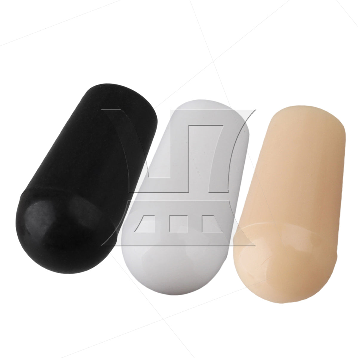 BQLZR 30 x Toggle Switch Caps for electric Guitar Cream/Black/White