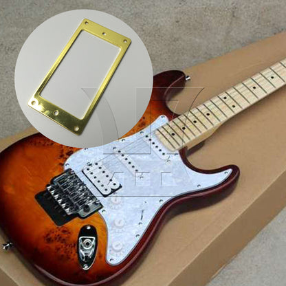 BQLZR Metal Flat Humbucker Pickup Mounting Ring GOLD