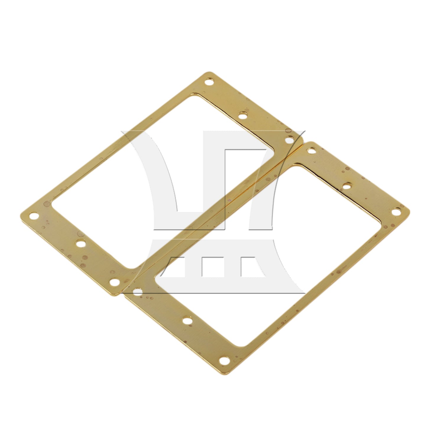 BQLZR Metal Flat Humbucker Pickup Mounting Ring GOLD