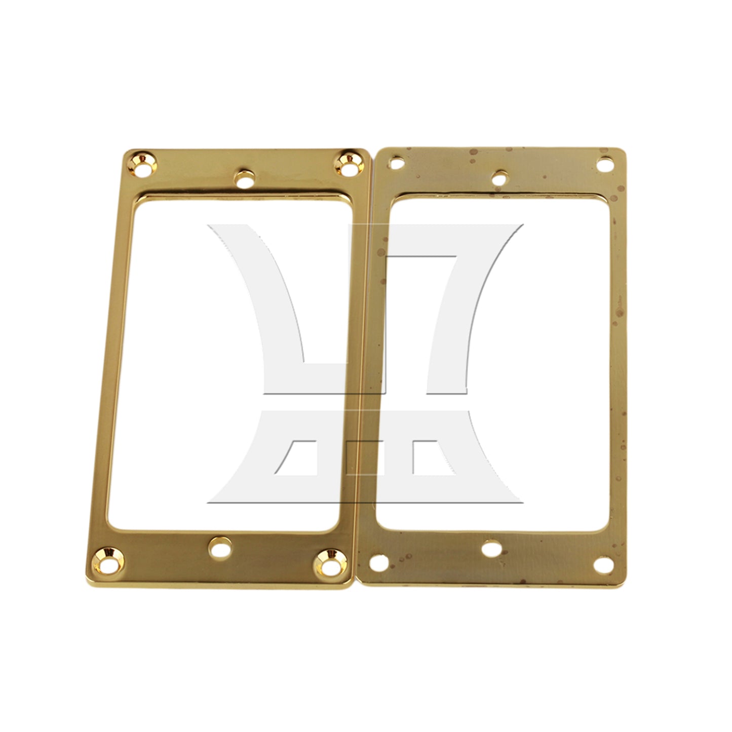 BQLZR Metal Flat Humbucker Pickup Mounting Ring GOLD