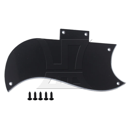 3 Ply 5Holes Pickguard For SG 61 Electric Guitar BLACK