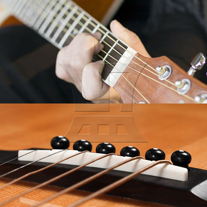 BQLZR Ukulele UK Neck Nut Slotted & Saddle Set