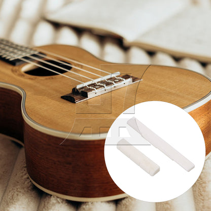 BQLZR Ukulele UK Neck Nut Slotted & Saddle Set