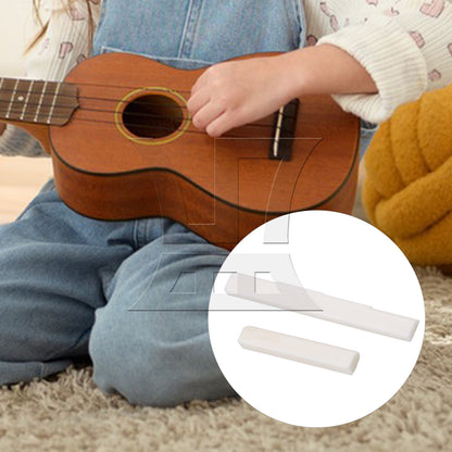 BQLZR Ukulele UK Neck Nut Slotted & Saddle Set