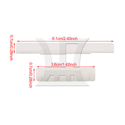 BQLZR Ukulele UK Neck Nut Slotted & Saddle Set