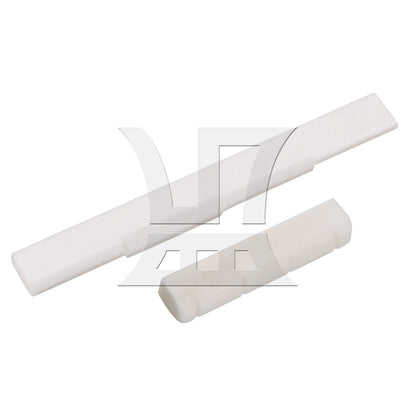 BQLZR Ukulele UK Neck Nut Slotted & Saddle Set