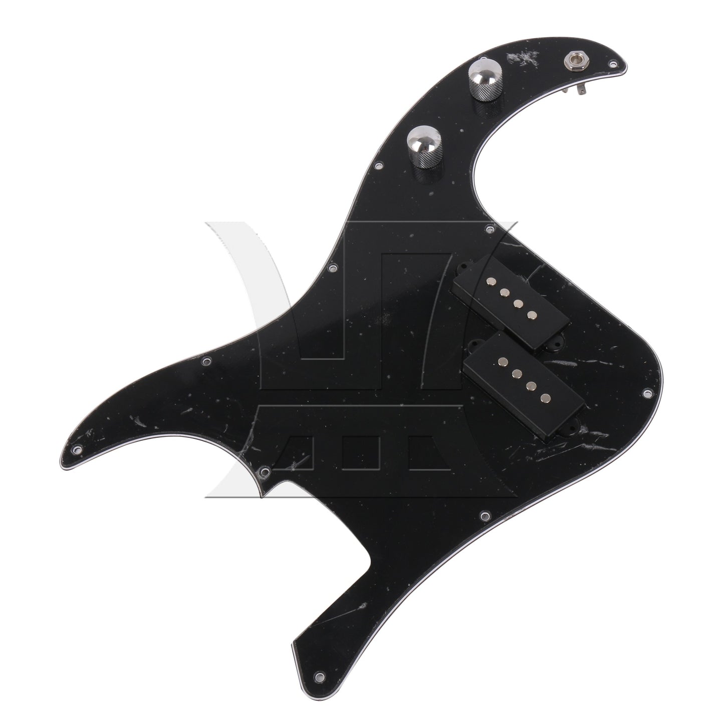 Prewired P-BASS PICKGUARD KIT For bass Guitar BLACK