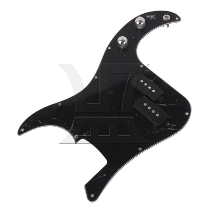 Prewired P-BASS PICKGUARD KIT For bass Guitar BLACK