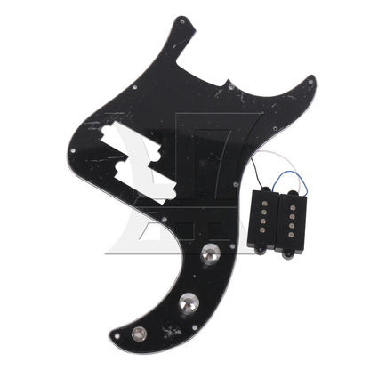 Prewired P-BASS PICKGUARD KIT For bass Guitar BLACK