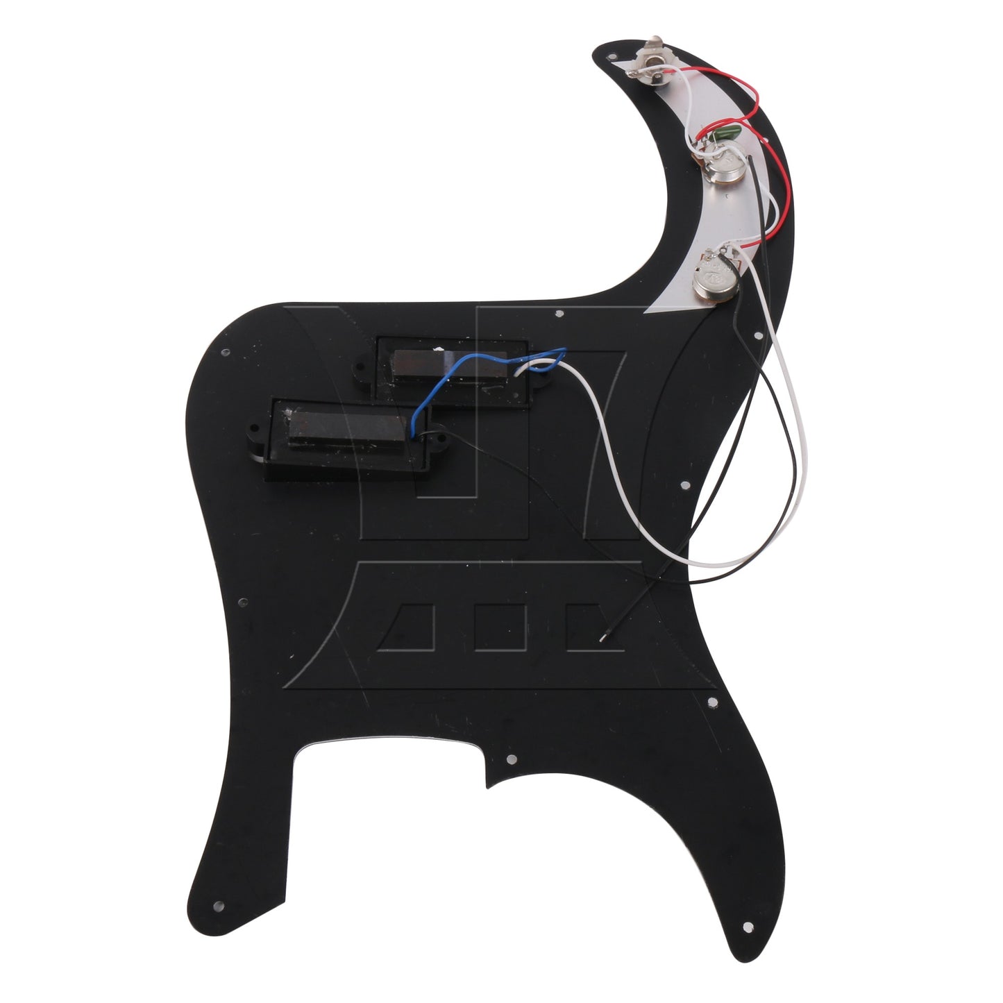 Prewired P-BASS PICKGUARD KIT For bass Guitar BLACK