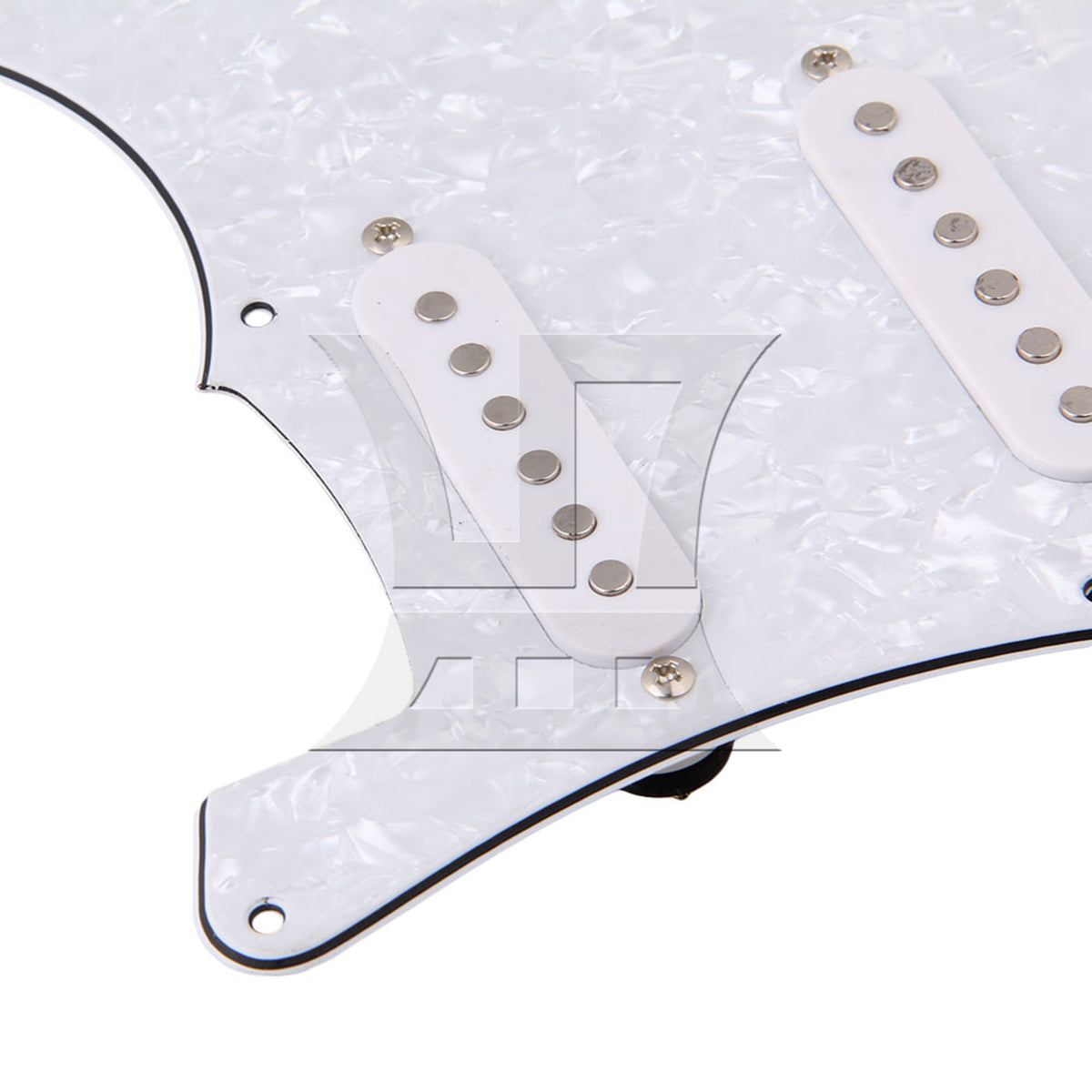 BQLZR Loaded Pickguard white Pearl 3 Single Coil for Guitar