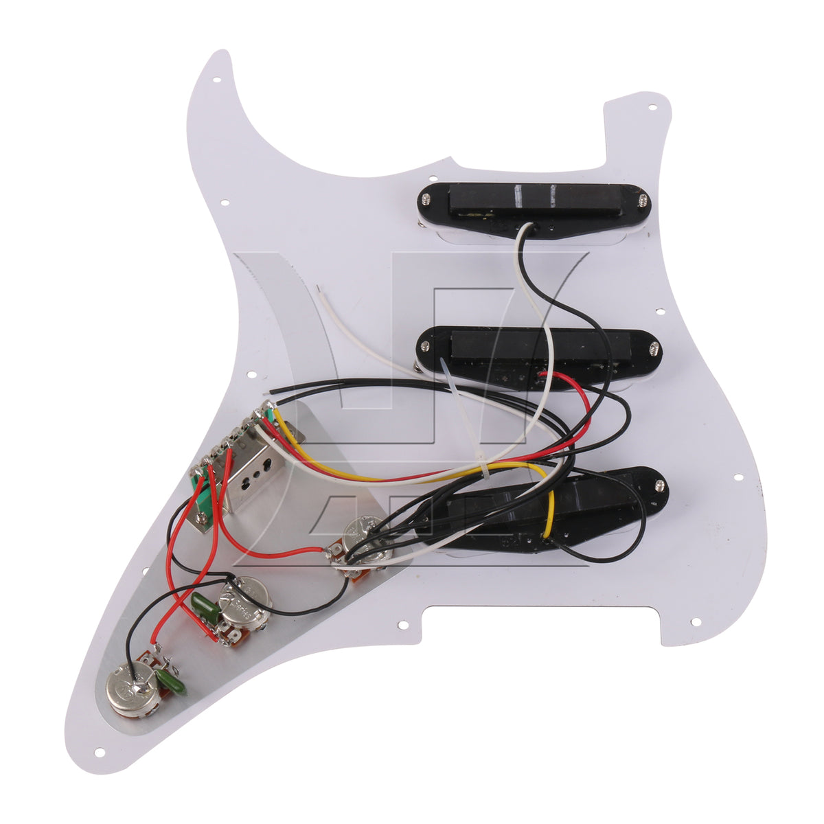 BQLZR Loaded Pickguard white Pearl 3 Single Coil for Guitar