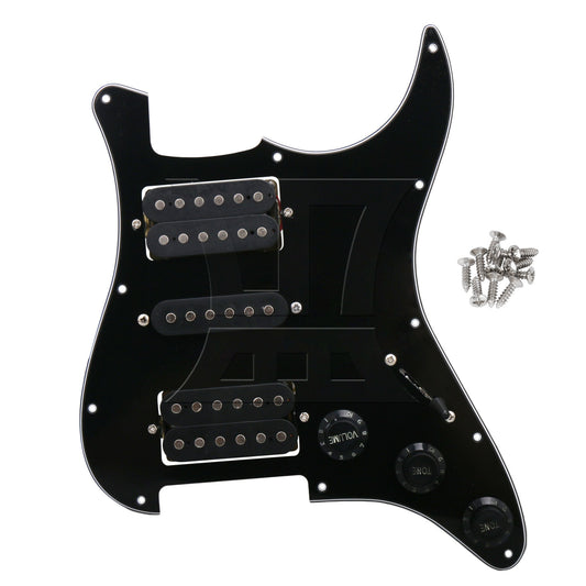 Black Loaded pickguard For Humbuckers Guitar