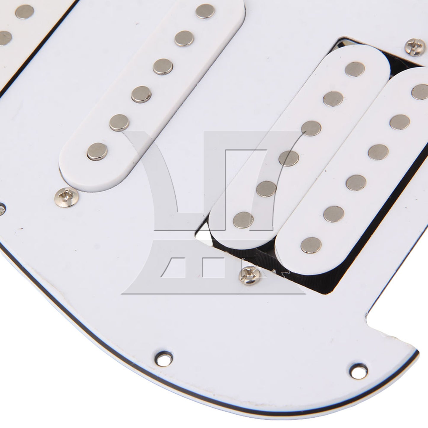 BQLZR HSH 3-Ply Pickguard for Electric Guitar Parts White w/ Screwdriver Screws Set