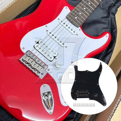 Black Prewired Pickguard 1 Humbucker For Electric Guitar