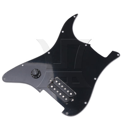 Black Prewired Pickguard 1 Humbucker For Electric Guitar