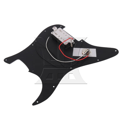 Black Prewired Pickguard 1 Humbucker For Electric Guitar