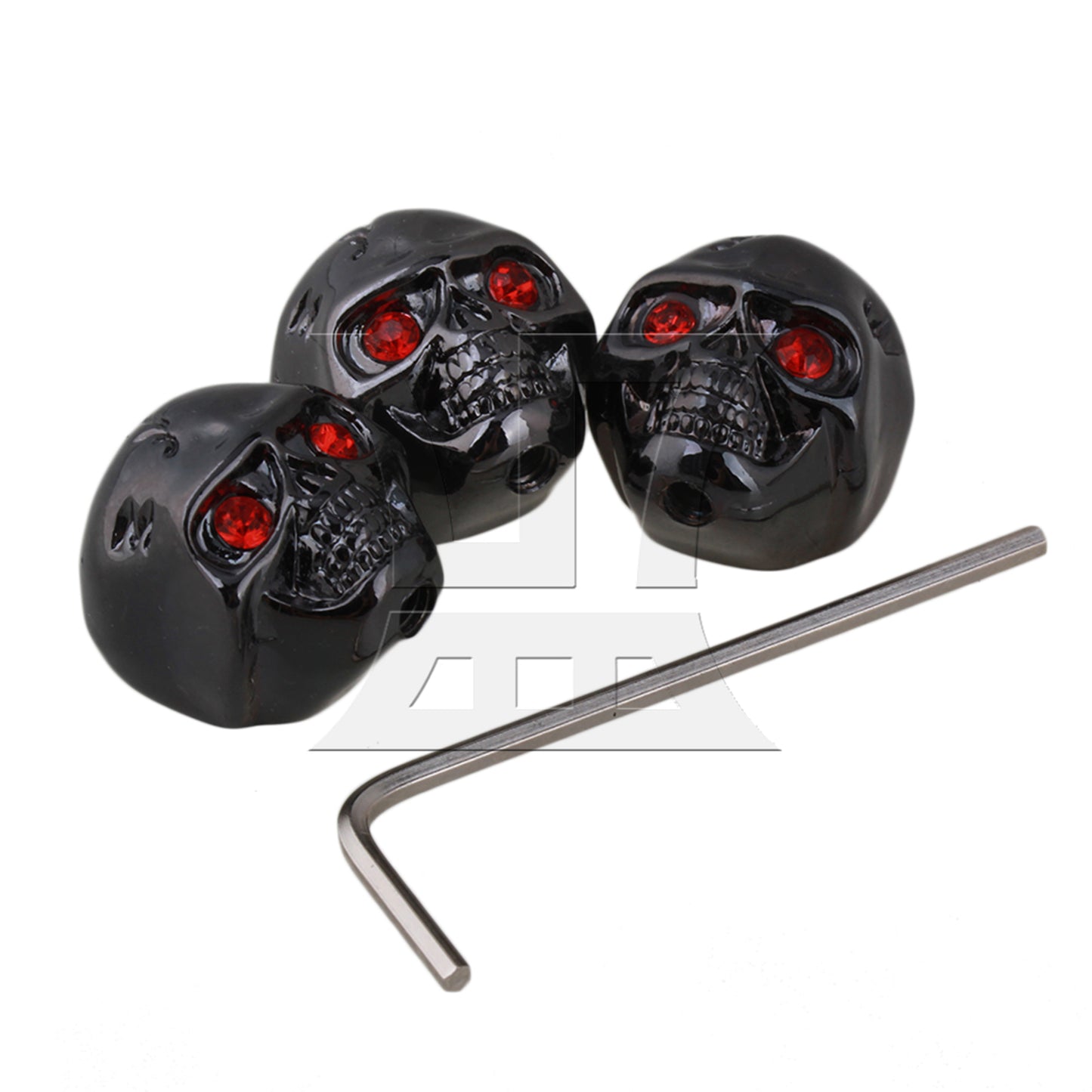 BQLZR 3pcs Electric Guitar Metal Volume Tone Knobs black