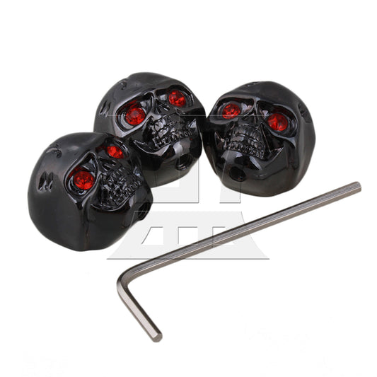 BQLZR 3pcs Electric Guitar Metal Volume Tone Knobs black