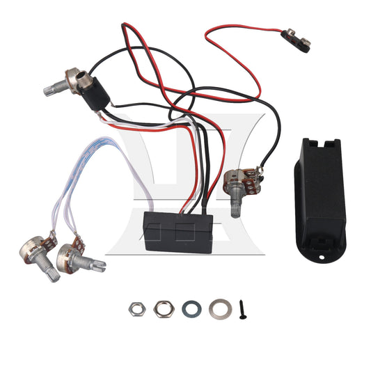 2 Band Preamp Circuit for Active Bass Pickup/ Amplifying circuit