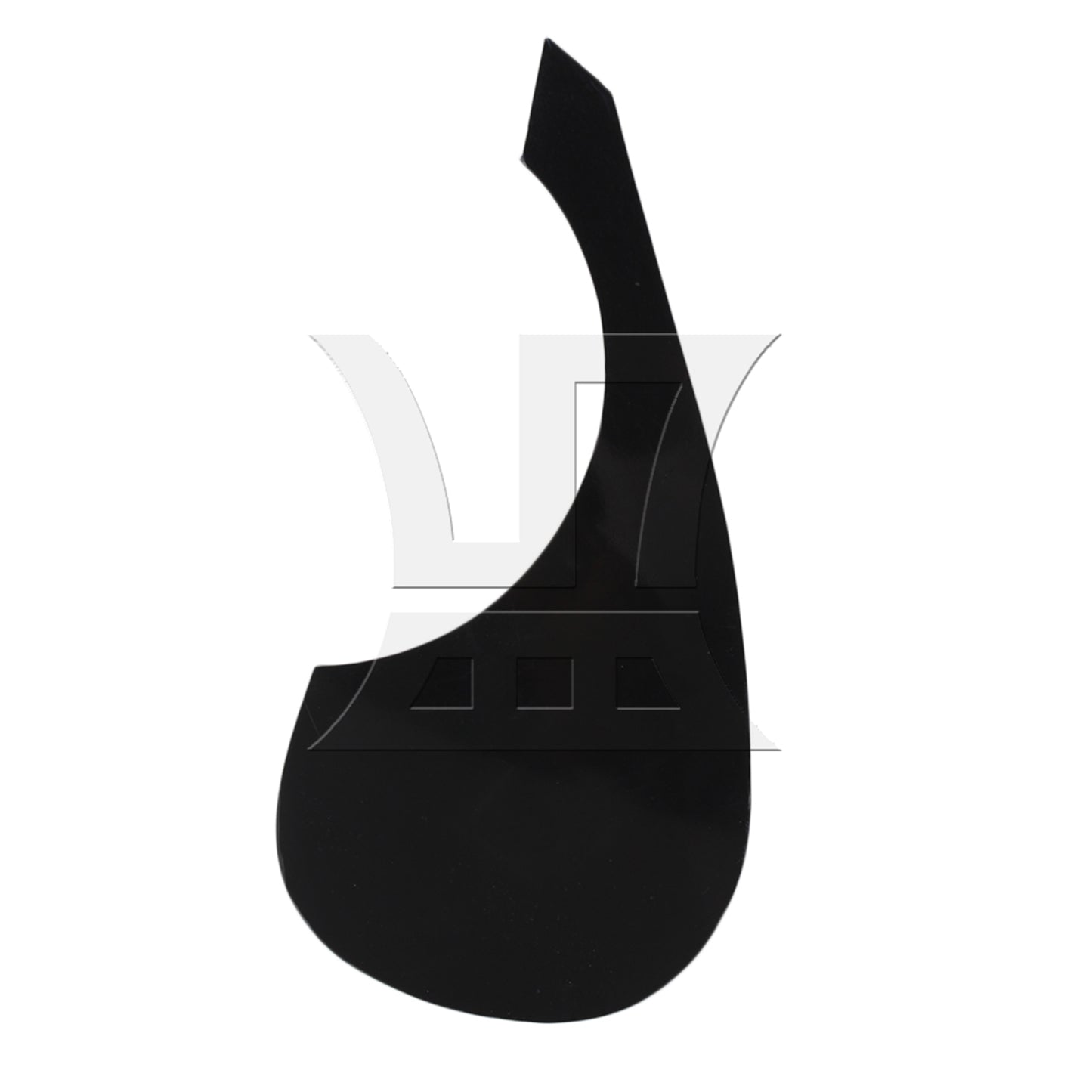 BQLZR Black Acoustic Guitar Pickguard Self-Adhesive PVC For Guitar