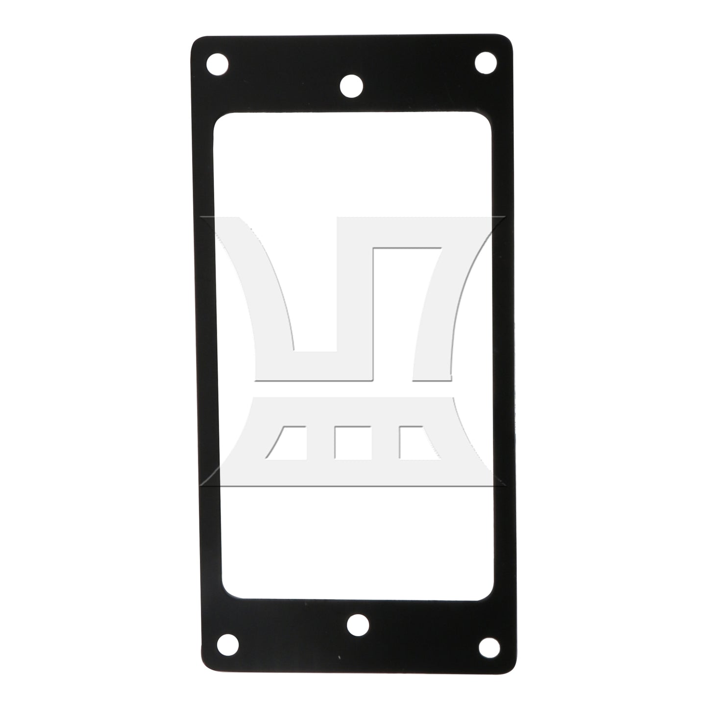 BQLZR Metal FLAT Humbucker Pickup Mounting Ring Black