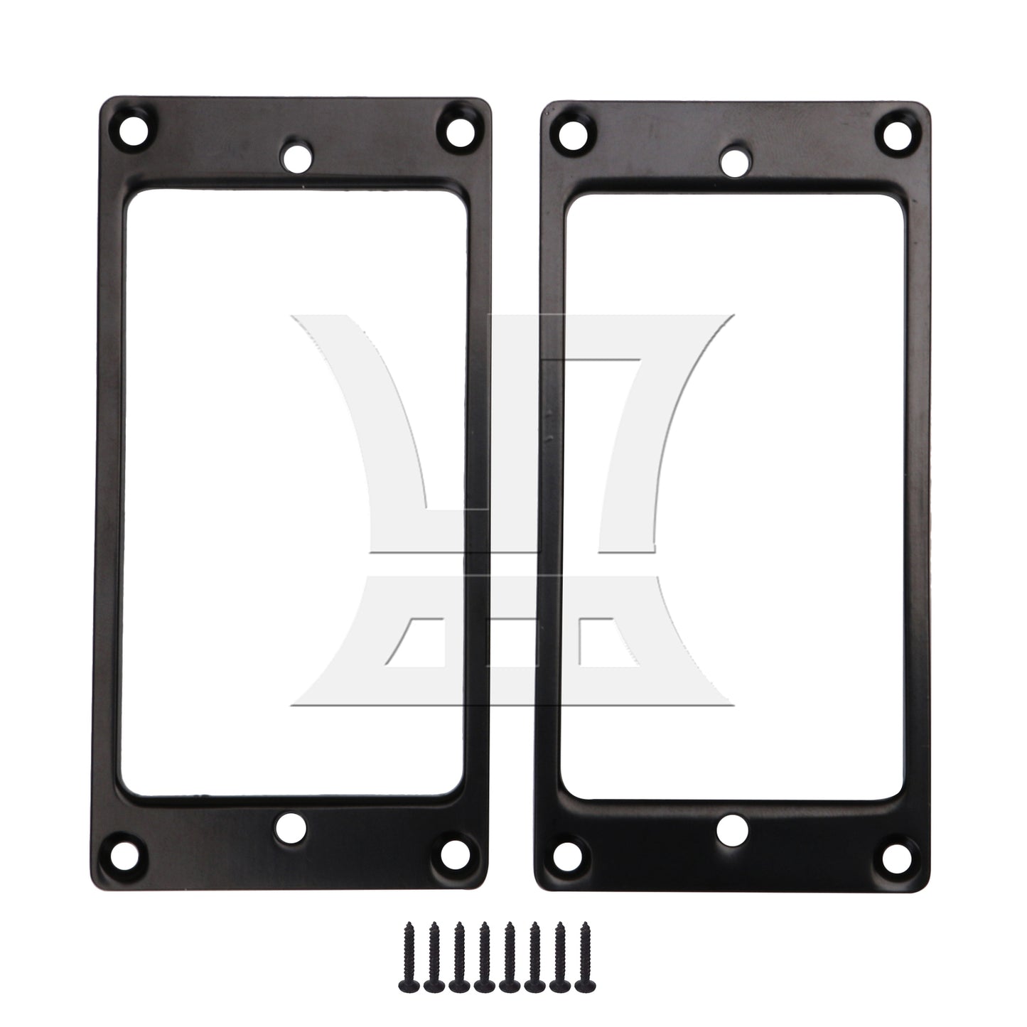 BQLZR Metal FLAT Humbucker Pickup Mounting Ring Black