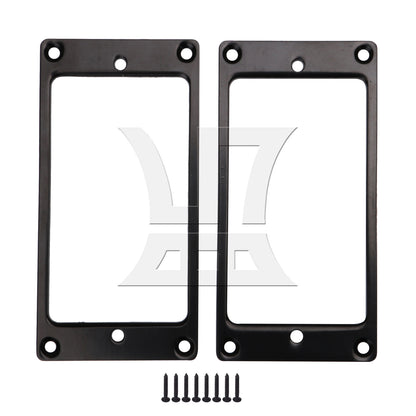 BQLZR Metal FLAT Humbucker Pickup Mounting Ring Black