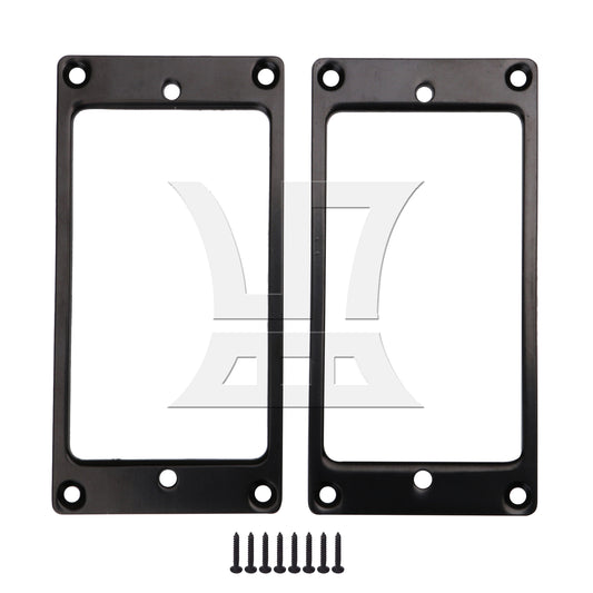 BQLZR Metal FLAT Humbucker Pickup Mounting Ring Black