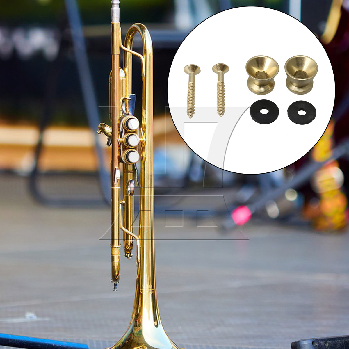 BQLZR Gold Strap Lock For Electric Acoustic Guitar Bass