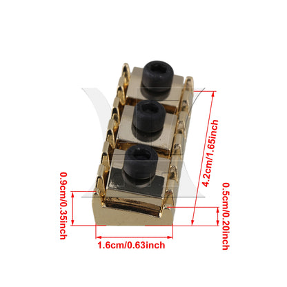 Gold Guitar Lock nut 43mm For Double Lock System Bridge