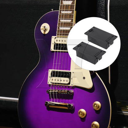 2Pcs 9V Case Box Compartment Cover For Guitar Bass