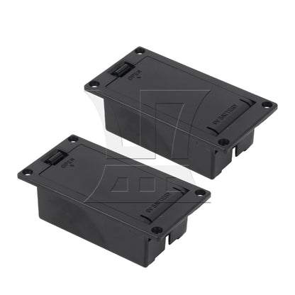2Pcs 9V Case Box Compartment Cover For Guitar Bass