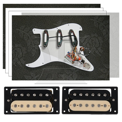 BQLZR Humbucker Double Coil Electric Guitar Pickups black and cream