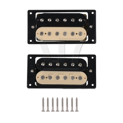 BQLZR Humbucker Double Coil Electric Guitar Pickups black and cream