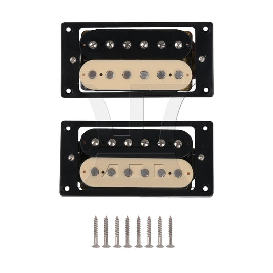 BQLZR Humbucker Double Coil Electric Guitar Pickups black and cream