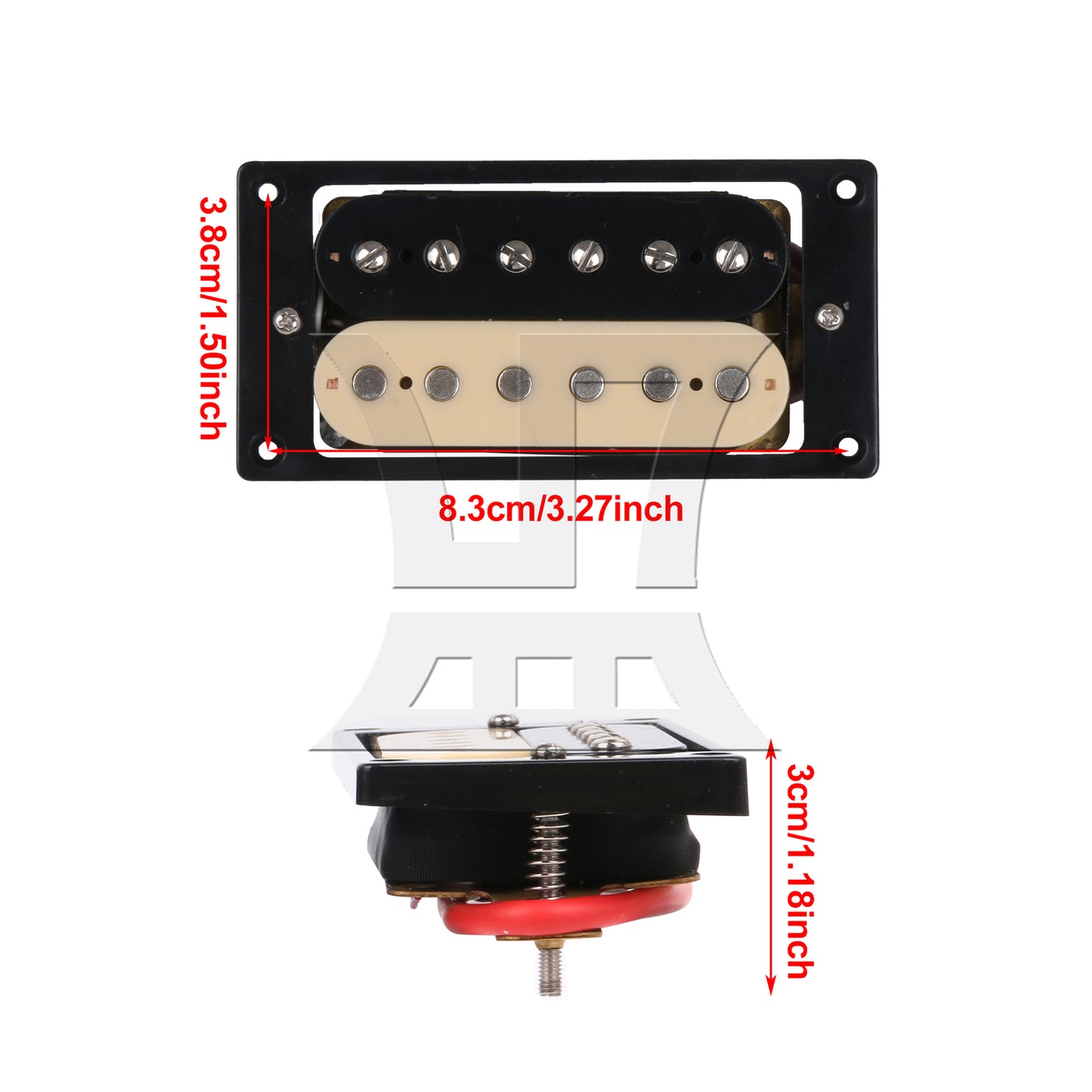 BQLZR Humbucker Double Coil Electric Guitar Pickups black and cream
