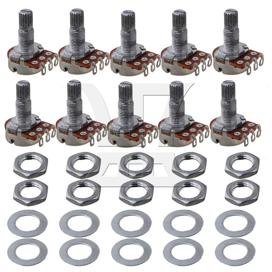 10 x 10K Ohm Mini Control A Pot Potentiometer For Electric Guitar Volume Pot