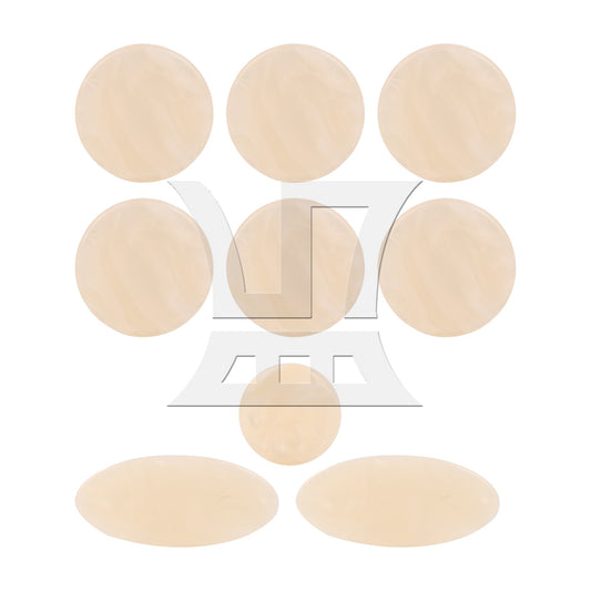 NEW Plastic Saxophone Key Buttons Inlays 1 Set(9 Pcs) FOR Alto