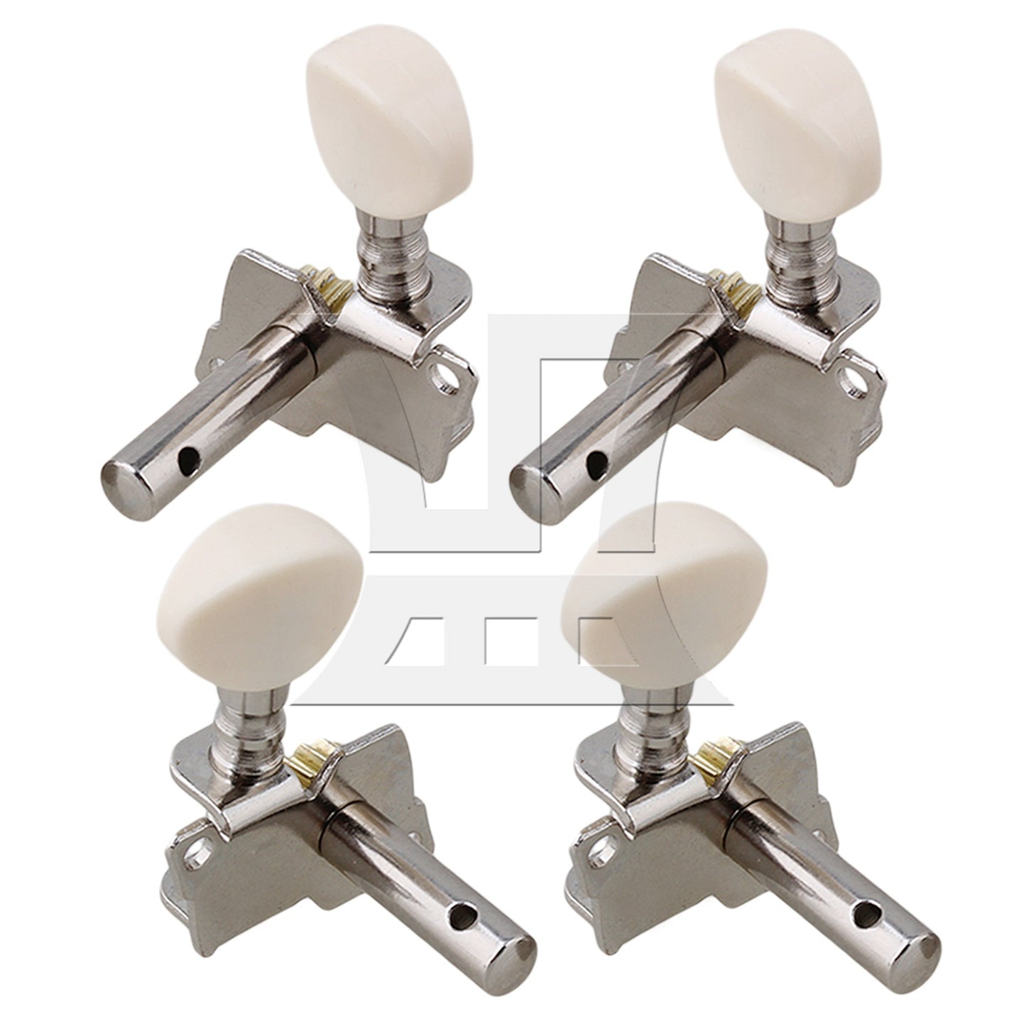 2R2L Tuning Peg Machine Head TUNERS for UKULELE 4 String Guitar Creamy-white