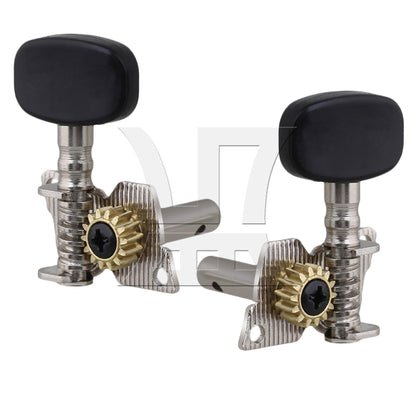 2R2L Tuning Peg Machine Head TUNERS for UKULELE 4 String Guitar w/ black Button