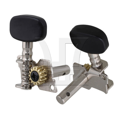 2R2L Tuning Peg Machine Head TUNERS for UKULELE 4 String Guitar w/ black Button